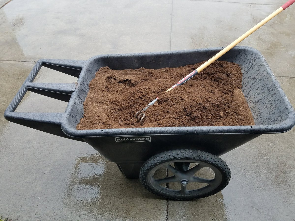 Prepping the dirt for gardening!
